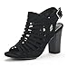 DREAM PAIRS MUMBAI New Women's Evening Dress Open Toes Chunky Mid Heels Wedding Pumps Summer Sandals