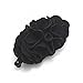 Meilliwish Flowers Rose Hair Clip Ponytail Holder 1 PCS(H41)(Black)