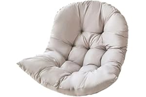 Samtiny Hammock Swing Chair Cushion, Hanging Basket Seat Cushion Pillow, Soft Hanging Egg Chair Back Cushions Pads, for Indoor and Outdoor Garden Offices (80x110cm/31.5x43.31in, Light Grey)