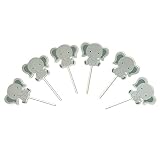 Cute Baby Elephant Cake Cupcake Toppers for Birthday Wedding Baby Shower Decoration 24 PCS