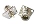 bestkong 2 PCS Chassis N Female Jack 4 Hole Panel Mount PCB Solder RF Connector