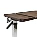 Vaunn Medical Adjustable Tilt Overbed Bedside Table with Wheels for Hospital and Home Use