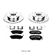 Power Stop K656 Front Z23 Carbon Fiber Brake Pads with Drilled & Slotted Brake Rotors Kit