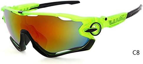 PLAYBOOK Road Mountain Cycling Glasses Goggles Eyewear Polarized Cycling Bicycle Sunglasses Oculos Gafas Ciclismo 3 Lens (Black/Green)