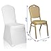EMART White Chair Covers 100 Pcs Spandex Stretch Universal Standard Seat Slipcovers Fitted for Wedding Bulk, Party, Banquet and Holidays Celebration