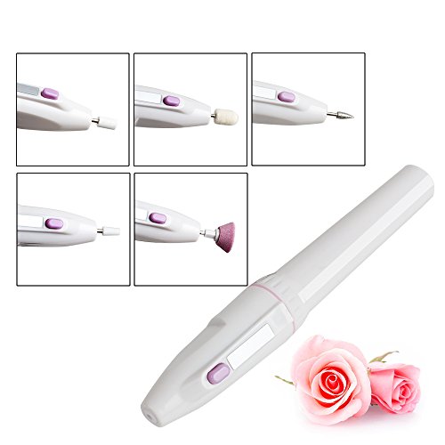 Carejoy 5 in 1 Professional Nail Trimming Kit Electric Salon Shaper Manicure Pedicure Set Kit Automatic Nail Polish Tools