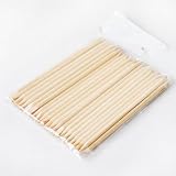 BestOfferBuy 50PCS Two Way Wooden Sticks Cuticle Pusher Remover Nail Art Manicure
