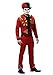 Fun Costumes Men's Day of the Dead Costume Faux Suede Day of the Dead Suit, Large