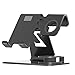 Bosssee Cell Phone Stand Watch Stand Desktop Phone Stand Holder For All Size Smartphone and Tablet (Up To 9.7 Inch) Charging Stands Accessories Desk(Black)