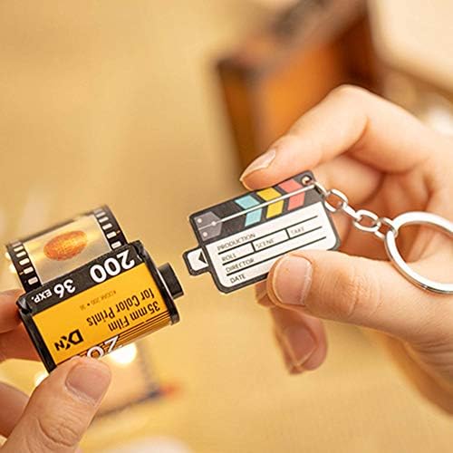 Amazon Co Jp 写真付きのパーソナライズされたキーホルダーカラフルなカスタムカメラフィルムロールキーホルダーマルチフォトキーリングフォトリールアルバムヴィンテージレトロユニークなカスタムギフト 家電 カメラ