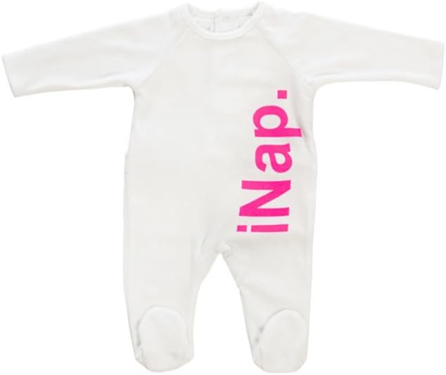 Mignon Monde – 100% Pima Cotton “INap Aesthetically” Footed Romper Bodysuit Outfit Onesie -Choose From Available Sizes