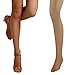 Bartolini Women Professional Dance Fine Fishnet Tight Stocking (Med, Flesh)