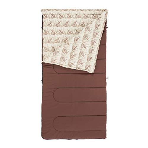 Coleman Autumn Trails Big and Tall Sleeping Bag (Brown) The Camping