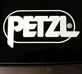Petzl Rock Climbing Climber Vinyl Decal Sticker Mountain Climb Car Laptop Truck, Die cut vinyl decal for windows, cars, trucks, tool boxes, laptops, MacBook - virtually any hard, smooth surface