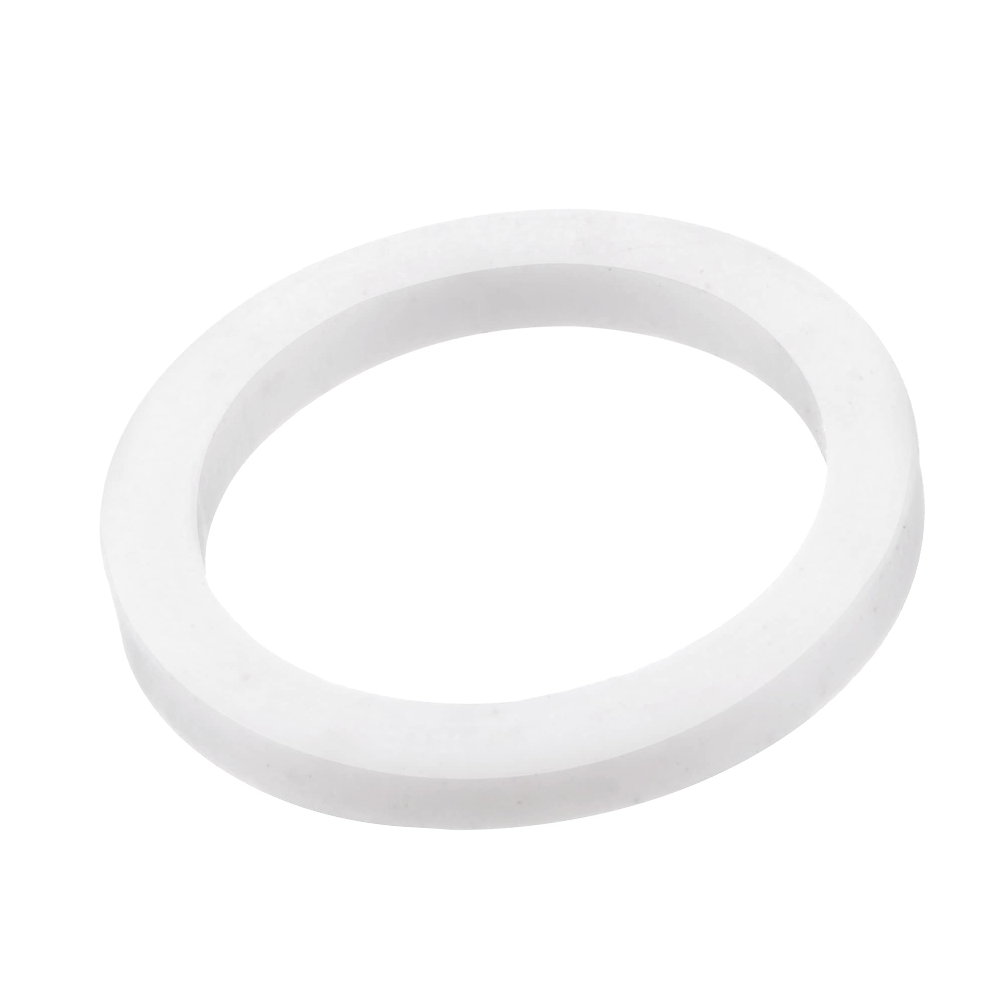 Photo 1 of MECCANIXITY PTFE Flat Washers 18mm OD 14mm ID 2mm Thick Flange Gasket, White Pack of 10