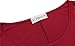 JollieLovin Womens 3/4 Sleeve Loose Fit Swing Tunic Tops Basic T Shirt(1X,Wine Red)