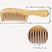 Rotumaty Natural Green Sandalwood Hair Comb Wooden Comb (Wide Tooth) for Curly Hair Detangling - No Static, Prevent Tangle, Handmade
