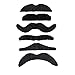 1920s Mens Accessories Hard Felt Panama Hat, Y-Back Suspenders & Pre Tied Bow Tie, Tie,Toy Cigar & Fake Mustache (OneSize, 1White)