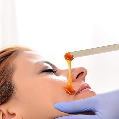 SelfTek 100Pcs Wooden Wax Applicator Spatulas Sticks Hair Removal Stick