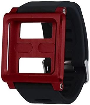 Junshion Watchband Lightweigh High Grade Aluminum Soft Silicone Mix Case Multi-Touch Wristband for iPod Nano 6/6th