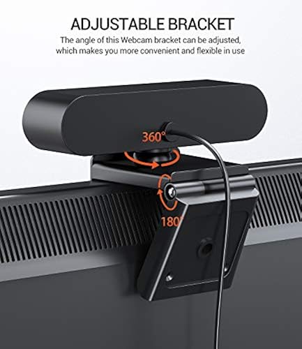 Webcam with Microphone, DEPSTECH 2K QHD USB Desktop Web Camera with Auto  Light Correction for PC Video Calling