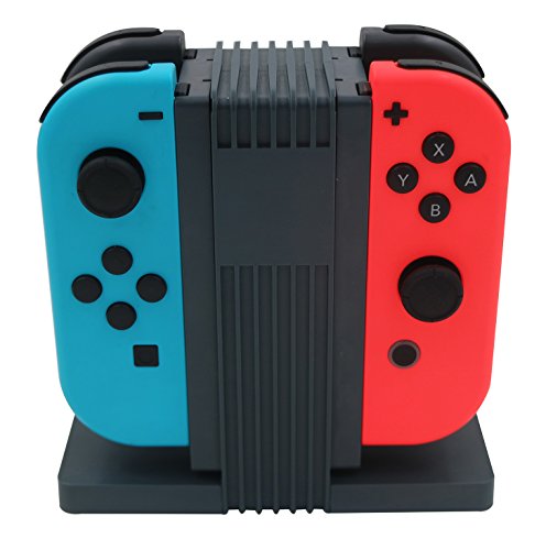 J&TOP 4 in 1 Joy-Con Charge Dock for Nitendo Switch with USB-C Cable