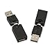 Electop 2 Pack 360º Swivel Adjustable Angle USB 2.0 Male to Female Adapter Cable Convertor