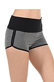 Athletic Hot Yoga Running Shorts: Track Curves Trimming with EttelLut Hair Band