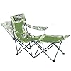ARMOR CASTLE Reclining Camping Chair with Footrest Adjustable Mesh Folding Chair for Adult 300lb 41Yhn7l%2BnVL