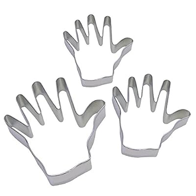 Hands Cookie Cutter - Stainless Steel,Set of 2, 1" Deep