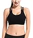 YIANNA Womens Sports Bra High Impact Cross Back Padded Wireless Workout Activewear Running Yoga Bra