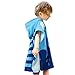 Exclusivo Mezcla 100% Cotton Dolphin Kids Baby Hooded Poncho Bath/Beach/Pool Towel, 24