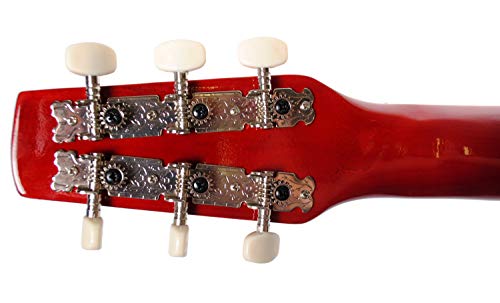 Shop4Omni Steel String Backpacker Travel Guitar with Bag (Natural)