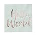 Ginger Ray Hello World Mint & Rose Gold Baby Shower Paper Napkins x 20 - Hello World