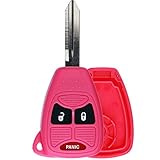 KeylessOption Just the Case Keyless Entry Remote Control Car Key Fob Shell Replacement for OHT692427AA-Pink