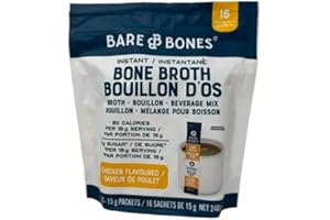 Instant Bone Broth Mix Compatible with Bare Bones- Chicken Flavoured, 16x15g (240g)