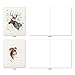 The Best Card Company Variety Pack of 10 Christmas Greeting Cards with Envelopes, Humor Holiday Assortment for Kids (10 Designs, 1 Each) - Wildlife Expressions Holiday M2973XSB