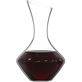 Wine Decanter, Red Wine Carafe 100% Hand Blown Lead-free Crystal Glass, Elegant Design Wine Decanter, Wine Accessories, Idea Wine Gift for Wine Lovers
