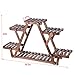 BLACKOBE Wood Plant Stand Triangular Plant Shelf 6 Pots Flower Stand Storage Rack Multi Tier Flower Display Holderthumb 4