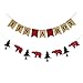Lumberjack Baby Shower Banner, Lumberjack Theme Banner and It's a Boy Banner Garland Party Supplies for Baby Shower & Kid Birthday Party Decoration