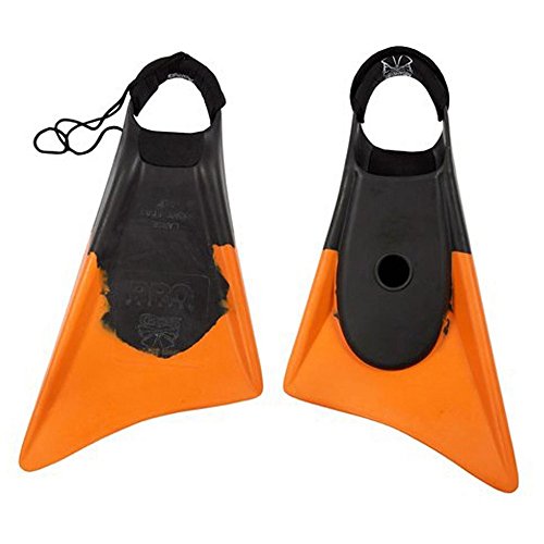 Churchill Makapuu Pro Swimfins - Black/Orange - Select Size (Black/Orange, Medium/Large)