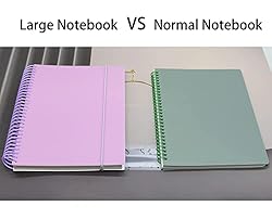 Large Spiral Notebook With Bandage, 4 Pcs 10.2 Inch