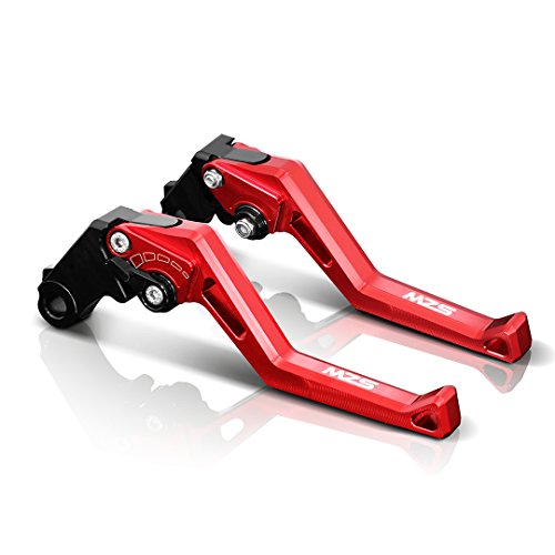 MZS Adjustment Brake Clutch Levers for Suzuki GSXR600 2011-2017,GSXR750 2011-2017,GSXR1000 2009-2017,GSXS1000/F/ABS 2015-2017-Red