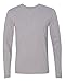 Next Level Mens Premium Fitted Long-Sleeve Crew Tee (N3601) -HEATHER GR -L