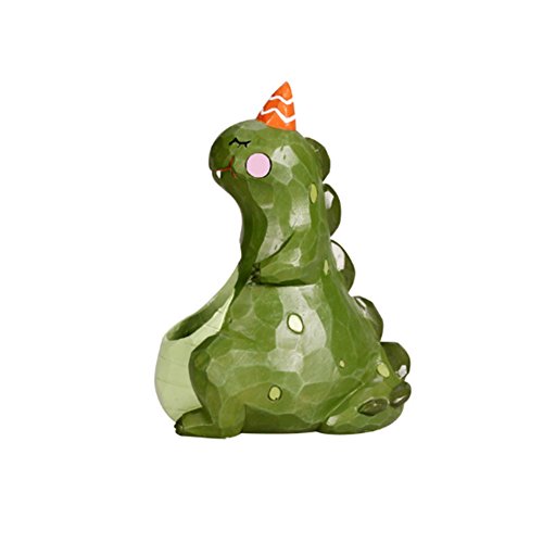Succulent Pot Cute Animal Shaped Cartoon Home Decoration Succulent Vase Flower Pots/Cactus Plant Pot Flower Pot/Container/Planter Package (Dinosaur)
