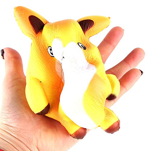 Squishies Cartoon Fox Squishy Slow Rising Scented Squeeze Stress Relief Toys Gifts by Mikilon (Yellow) - Thumbnail 2