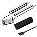 Aickar Garlic Press, FDA Approved Garlic Mincer and Chopper, Garlic Peeler Silicone Tube Roller and Crusher, Garlic Chopper Stainless Steel
