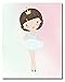 Cute Ballerina Dancer Girl Prints - Bedroom Playroom Wall Art Decor Prints - Set of 4 (8 Inches X 10 Inches) Photos