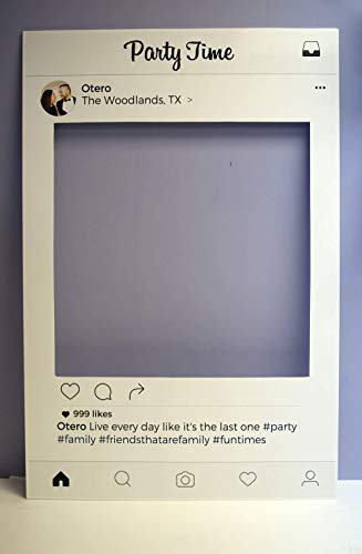 Selfie Frame Social Media Photo Frame Booth Prop Cutout Poster