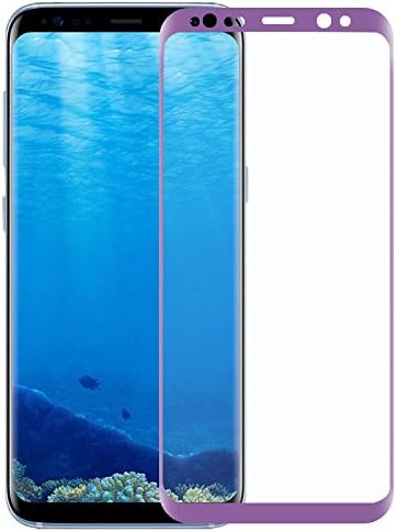 Yutang Screen Protector for Samsung Galaxy S8 Tempered Glass Full Screen Coverage 3D Curved Dome Glass High Definition Bubble Free Anti-fingerprint